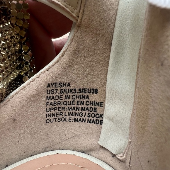 Shoedazzle AYESHA Ankle Strap Chain Stiletto Closed Toe Pump - Picture 13 of 13